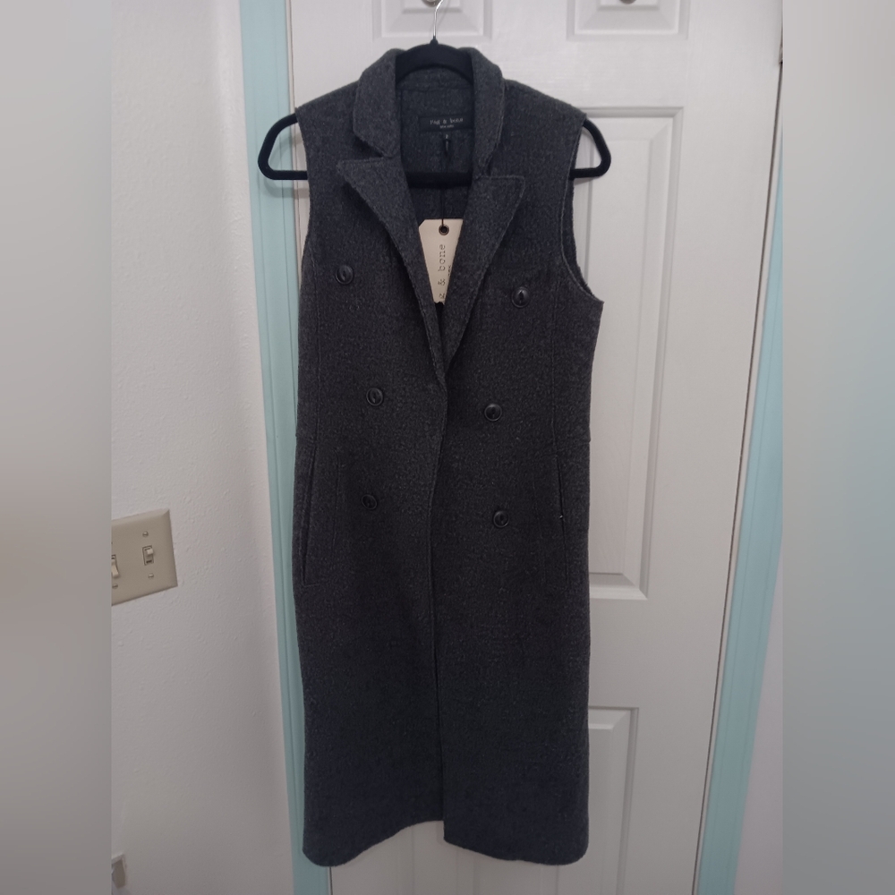 Brand New Rag & Bone Wool 3/4 Vest